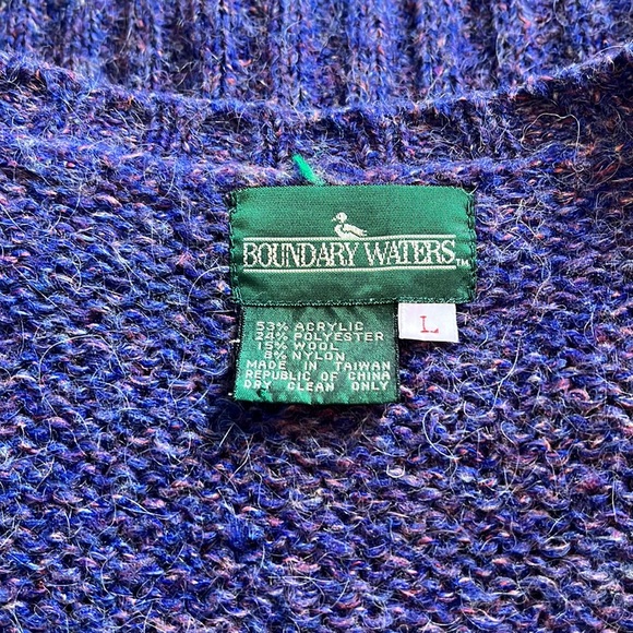 Boundary Waters Vintage Sleeveless Sweater Vest - Picture 3 of 4